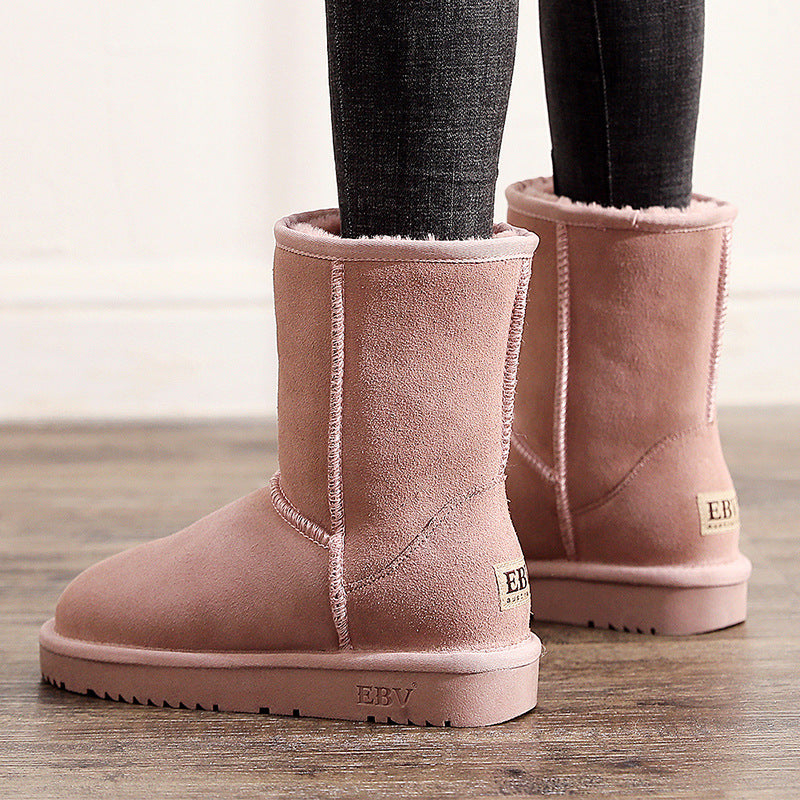 Aspen Leather Mid-Calf Snow Boot