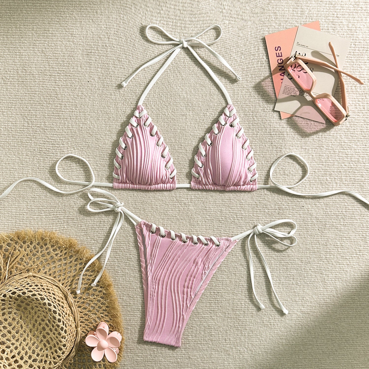 Opale Sable Bikini — editorial shot — Opale & Co. women's bikini swimwear