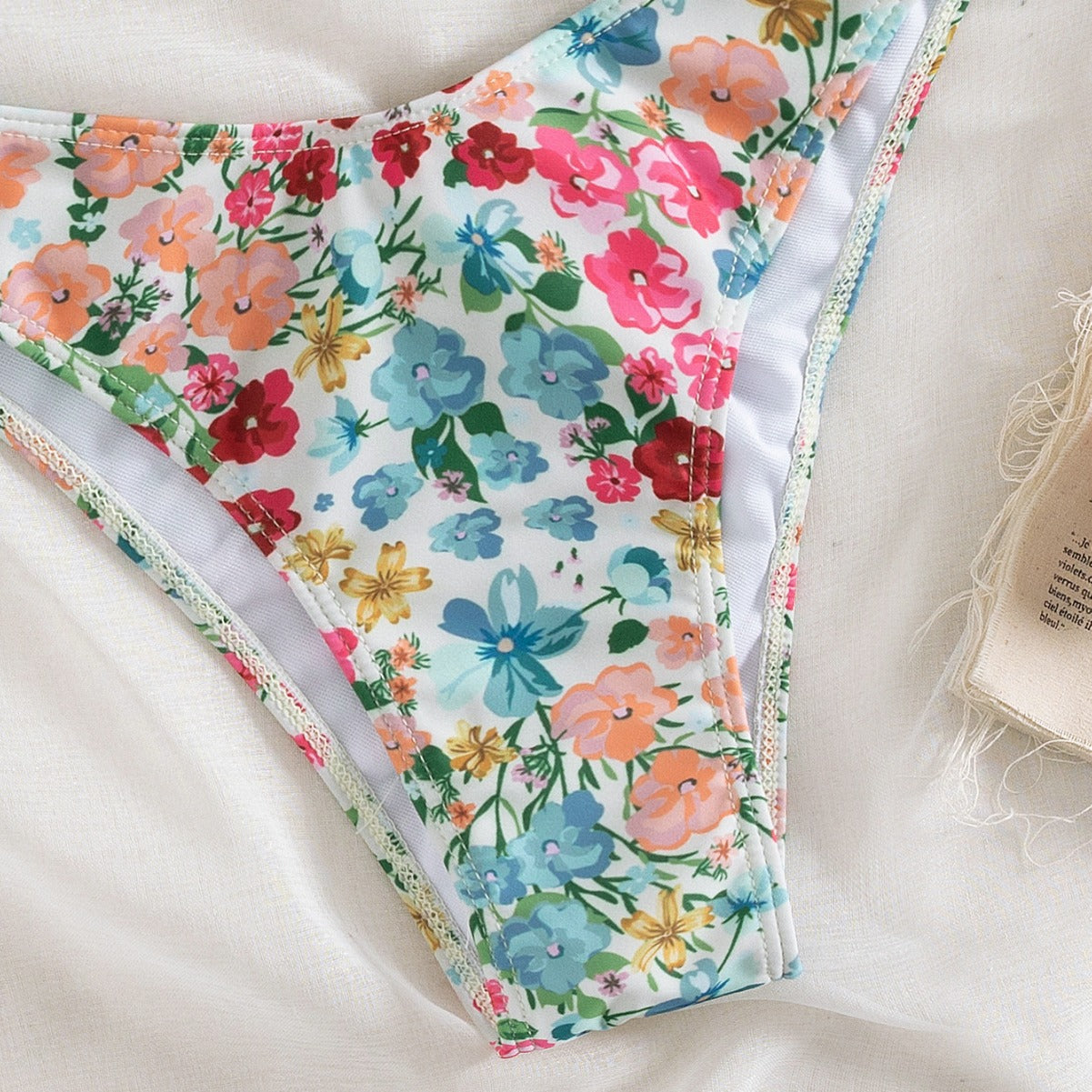 Opale Bloom Bikini — close-up detail — Opale & Co. women's bikini swimwear