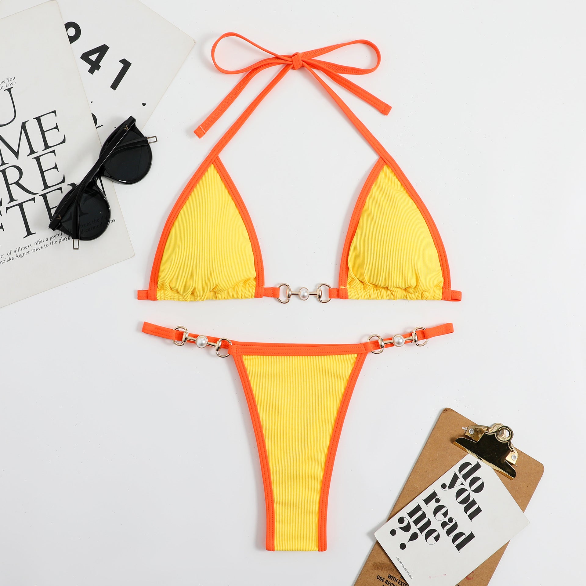 Opale Soleil Bikini — lifestyle shot — Opale & Co. women's bikini swimwear
