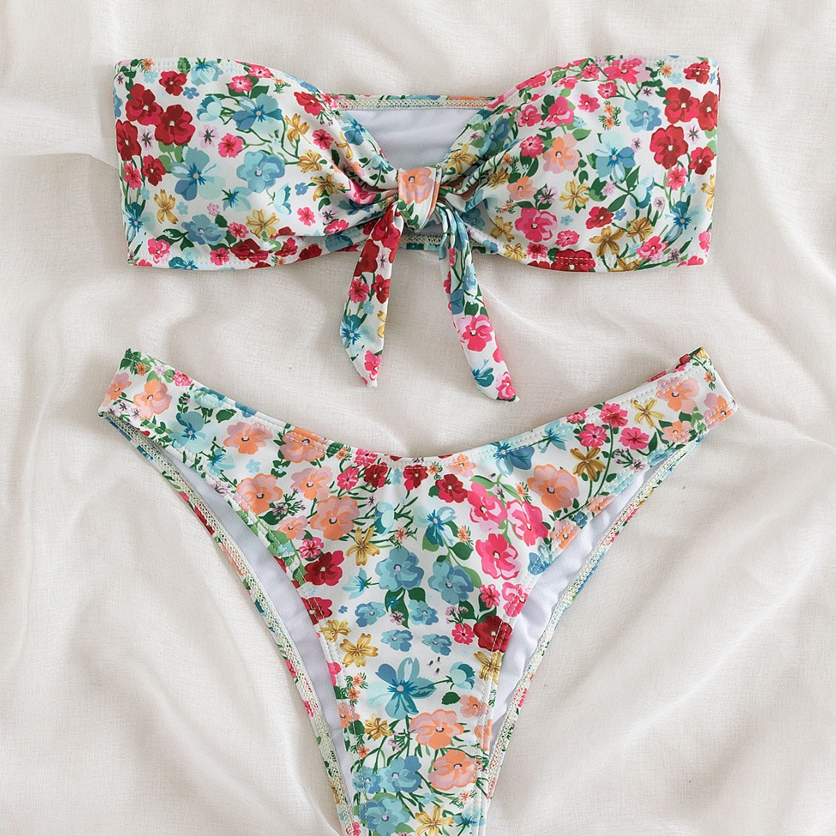 Opale Bloom Bikini — side profile view — Opale & Co. women's bikini swimwear